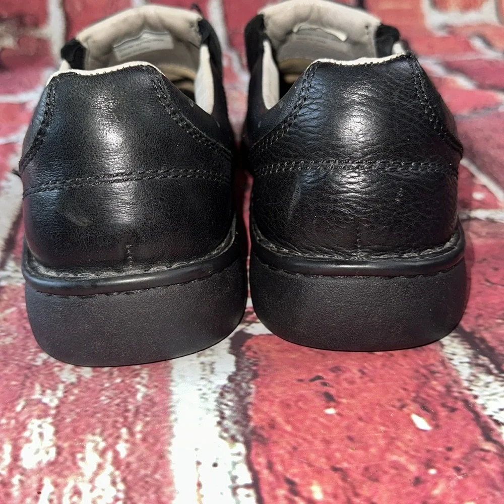 Red Head Men's Black Leather Slip-On Shoes Size 8M